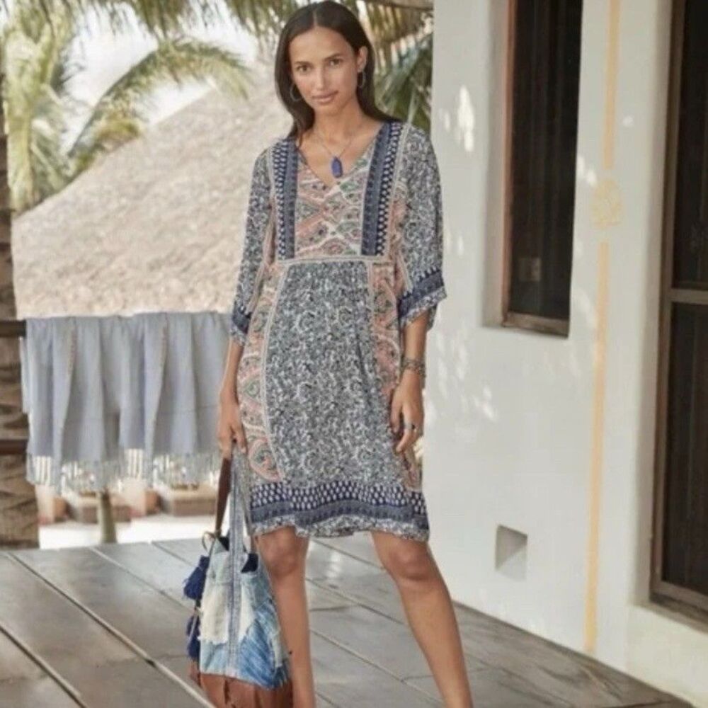 Sundance Everyday Dream Dress Paisley Multicolor Boho Size XS